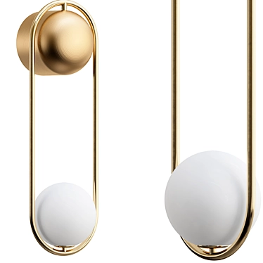 Elegant Mila Wall Sconce 3D model image 1 