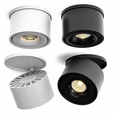 Sleek Nimis Ceiling Spot Light 3D model image 1 