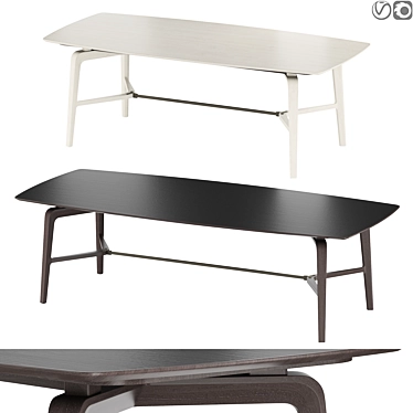 Modern Giorgetti Blade Desk Table 3D model image 1 