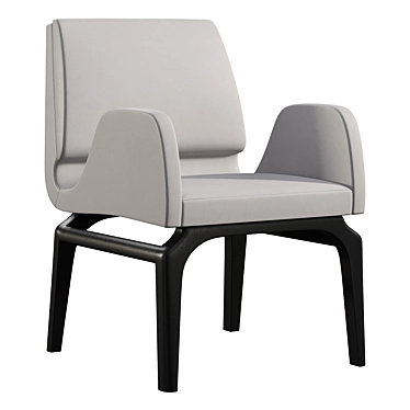 Modern Era Dining Chair with Arms 3D model image 1 