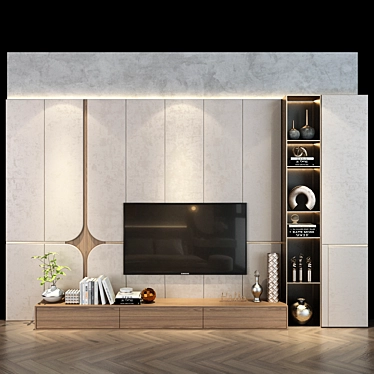 Modern TV Shelf for Living Room 3D model image 1 