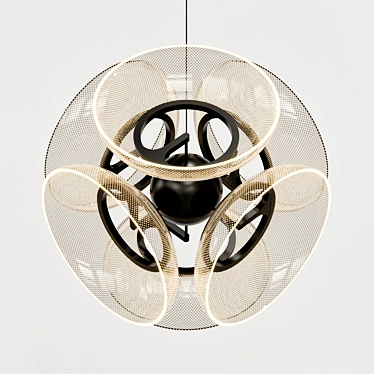 Modern Pendant Light Fixture 3D model image 1 