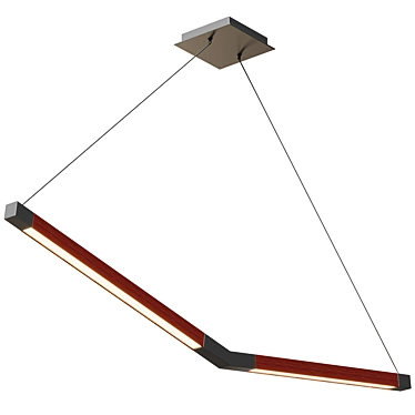 Geometric Arch Pendant Light 3D model image 1 