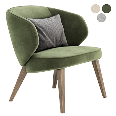  Stylish Back Me Up Lounge 3D model image 1 