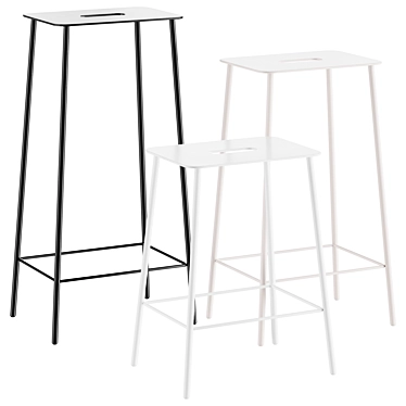 Frama Adam Stool Mono Edition 3D model image 1 