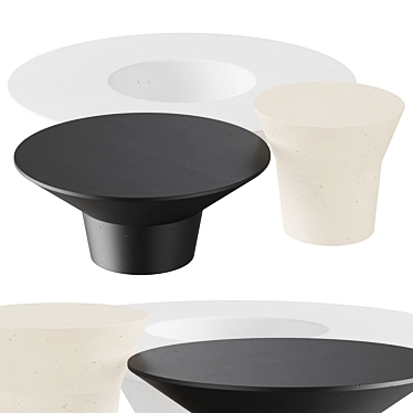 From the description provided, it appears there isn't a need for translation. Here is a potential title: 

Massaud Design Spring Tables 3D model image 1 