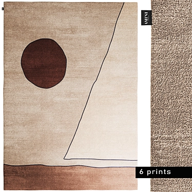 Luxurious Ritagli Rugs by Amini 3D model image 1 