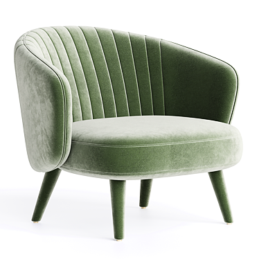 Modern Upholstered Armchair Metis 3D model image 1 