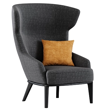 Parla Wing Back Chair, 3D-Compatible 3D model image 1 