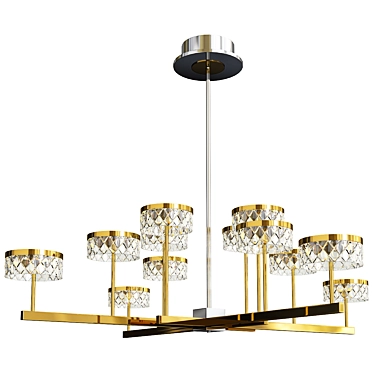 Cafe Chandelier: Modern Design Highlight 3D model image 1 