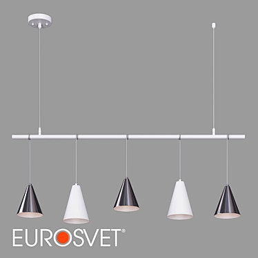 Eurosvet 50088/5 Castle Pendant Light 3D model image 1 