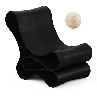 Sleek Reform Lounge Chair 3D model image 1 