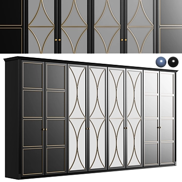 Corona Wardrobe_22 Modular Design 3D model image 1 