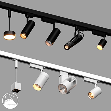 Title: Modern Track Lighting Solutions 3D model image 1 