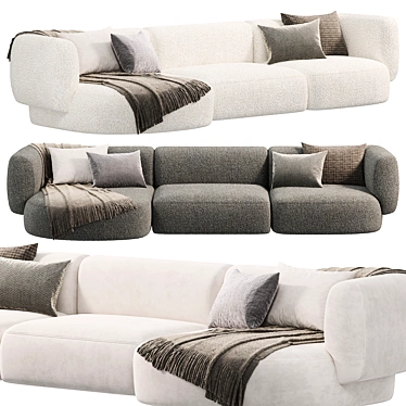 Versatile Hug Modular Sofa 2015 3D model image 1 