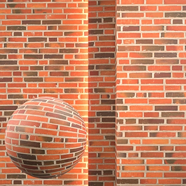 High-Res Seamless Brick Texture Set 3D model image 1 