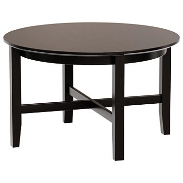 Winsome Round Coffee Table Espresso 3D model image 1 