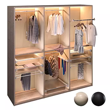 Servetto 3T Closet Accessories 3D model image 1 