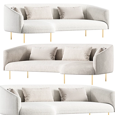 Modern-seating Roma Sofa Tacchini 3D model image 1 