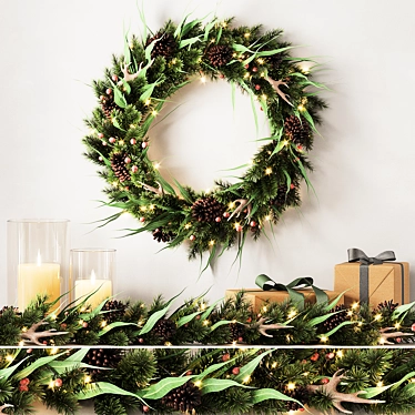 Festive Pottery Barn Decor Collection 3D model image 1 