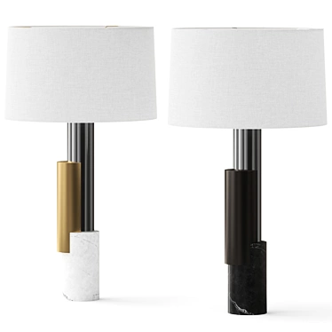 Modern Pepperdine Table Lamp: Vray/Corona 3D model image 1 