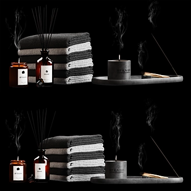 Aroma Towels & Meditative Set 3D model image 1 