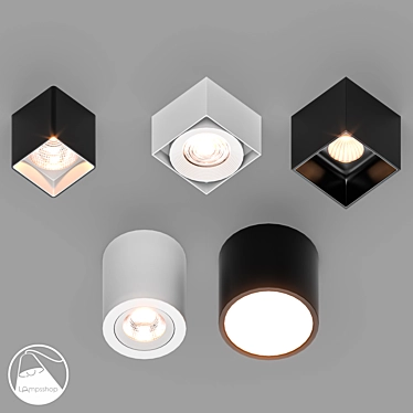  Stylish Lamps Collection Showcase 3D model image 1 