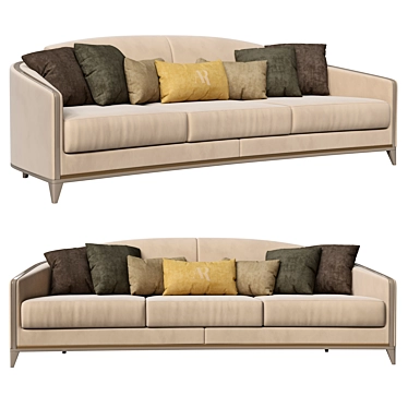 Luxurious Victor Sofa of Opulence 3D model image 1 