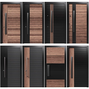 Versatile Entry Door Collection 3D model image 1 