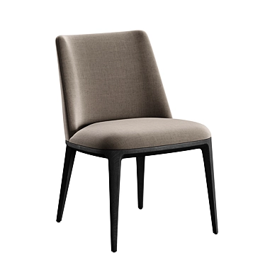 Elegant Form Chair Mаtte Grey 3D model image 1 