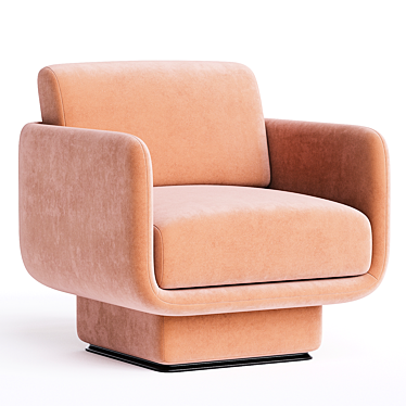 Elegant Gallotti Lilas Armchair 3D model image 1 