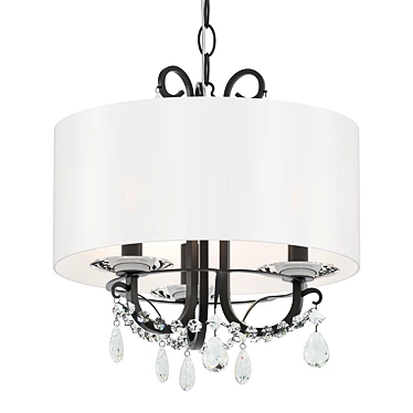 Elegant Othello Mini Chandelier 3D model image 1 