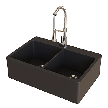 Totten Double-bowl Kitchen Sink - Kraus Faucet