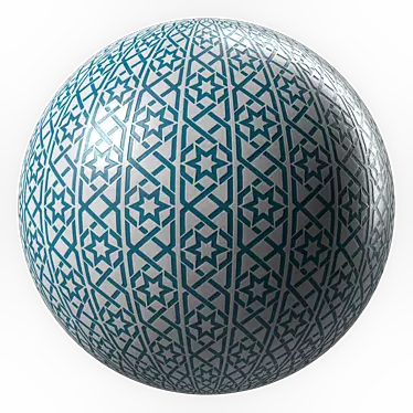 Islamic Stone Mosaic 4k Texture 3D model image 1 