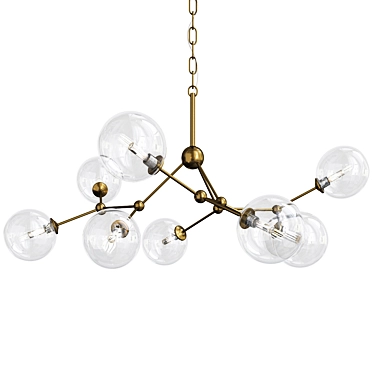 Elegant Gallotti Branches 9 Chandelier 3D model image 1 