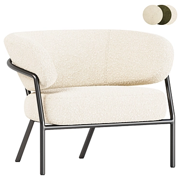 Elegant NANI Armchair in 3D 3D model image 1 