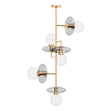 Elegant Pimpri Chandelier Fixture 3D model image 1 