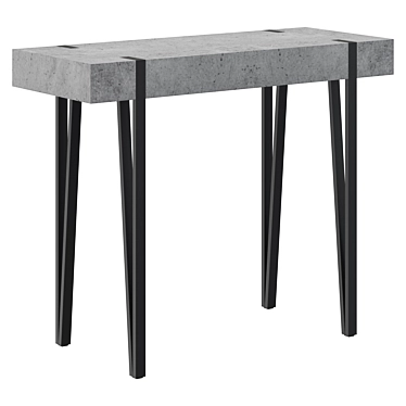 Adena Industrial Console Table 3D model image 1 