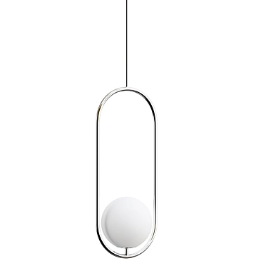 Modern Design Hoop Pendant Lamp 3D model image 1 