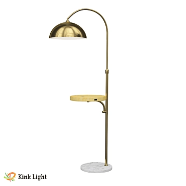 Pamir Floor Lamp with Table 3D model image 1 