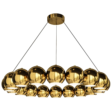 Sleek Timebeus Pendant Light 3D model image 1 