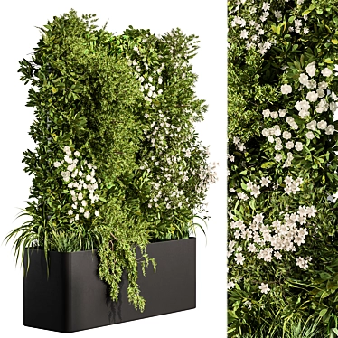 Outdoor Green Wall 70 - Vertical Garden 3D model image 1 