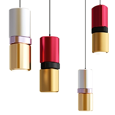 Sleek Lobe Pendant Light 3D model image 1 