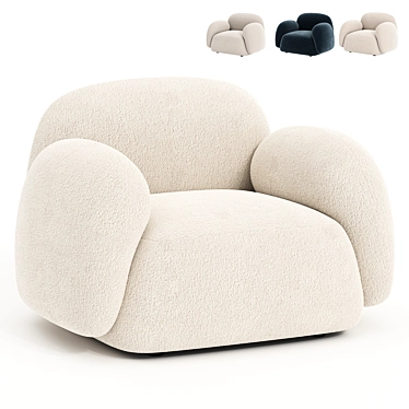 Modern Sundae Armchair '14 3D model image 1 