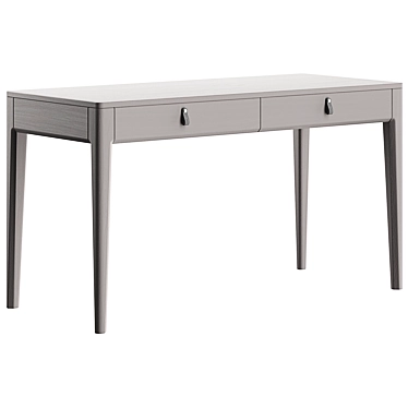 Modern Work Desk in Grey 3D model image 1 