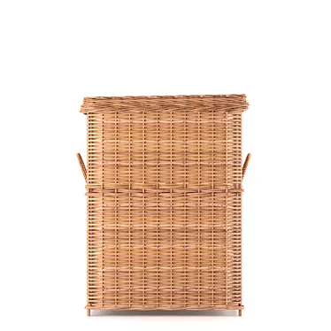 Rattan laundry basket