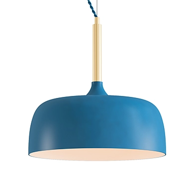 Sapphire Sky Brass Pendant Light 3D model image 1 