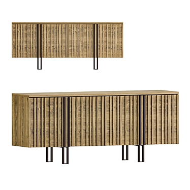 Modern Elegance Sunpan Sideboard 3D model image 1 