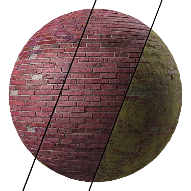 Wild Granite Cliff Bricks Asset 3D model image 1 