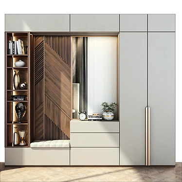 Modern TV Wall Decor MLK-13 3D model image 1 